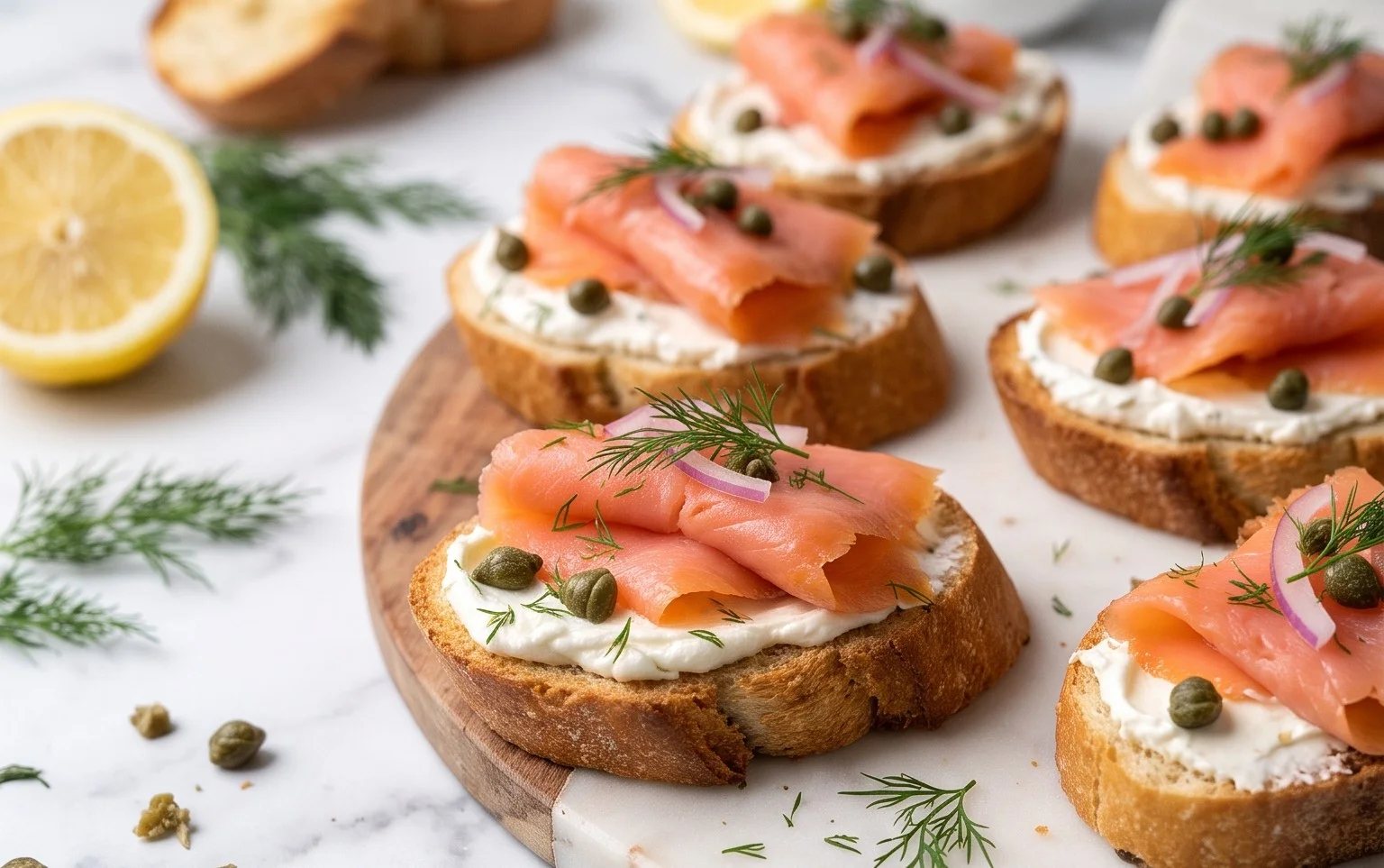 Crostini Saumon Fumé Faciles : Préparation Rapide